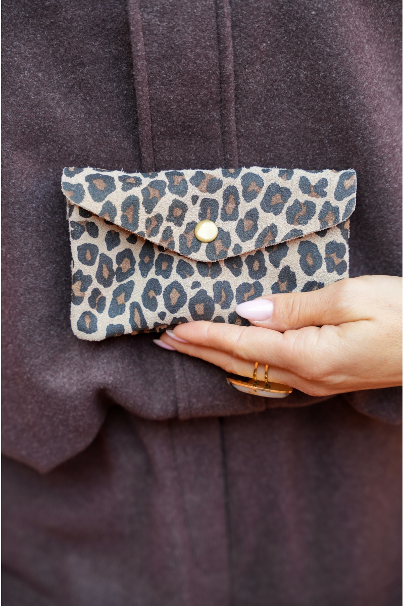 Pochette Léopard Ecrue CELINE
