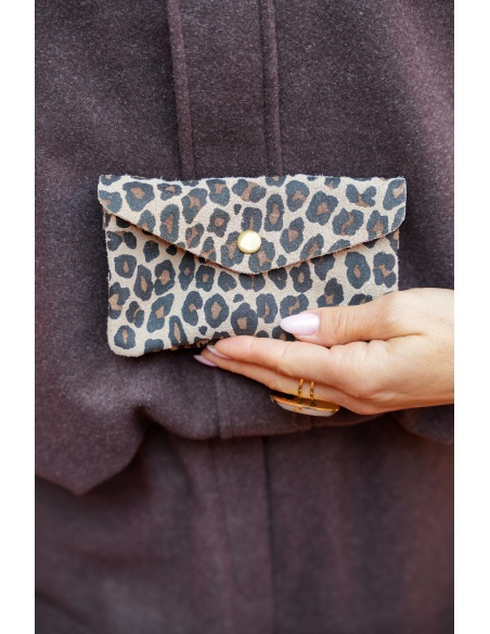 Pochette Léopard Ecrue CELINE