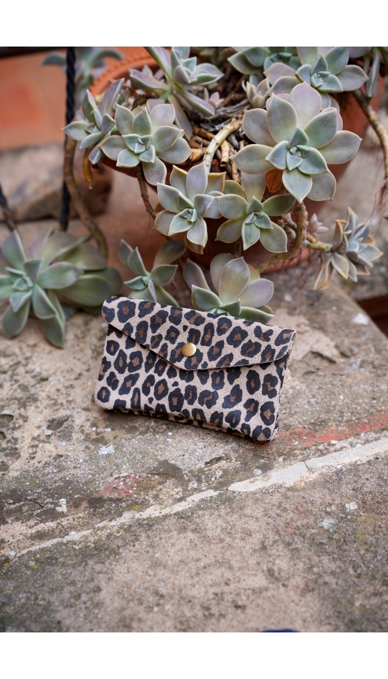 Pochette Léopard Ecrue CELINE