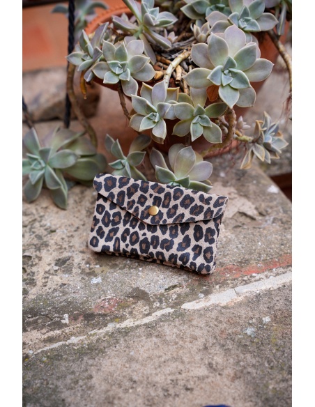 Pochette Léopard Ecrue CELINE