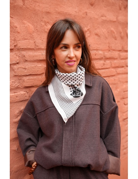 Foulard Pois Blanc LENNIE