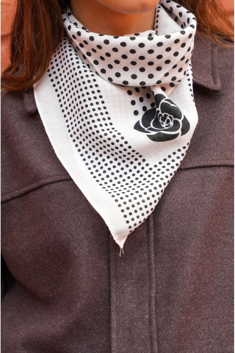 Foulard Pois Blanc LENNIE 2