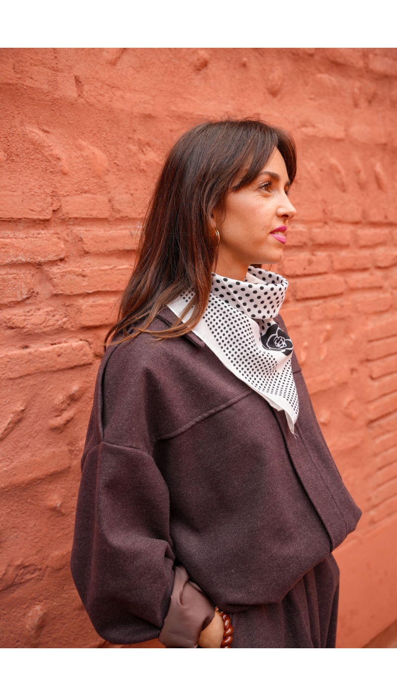 TANG TAMMY FLEURS BLANC FOULARD