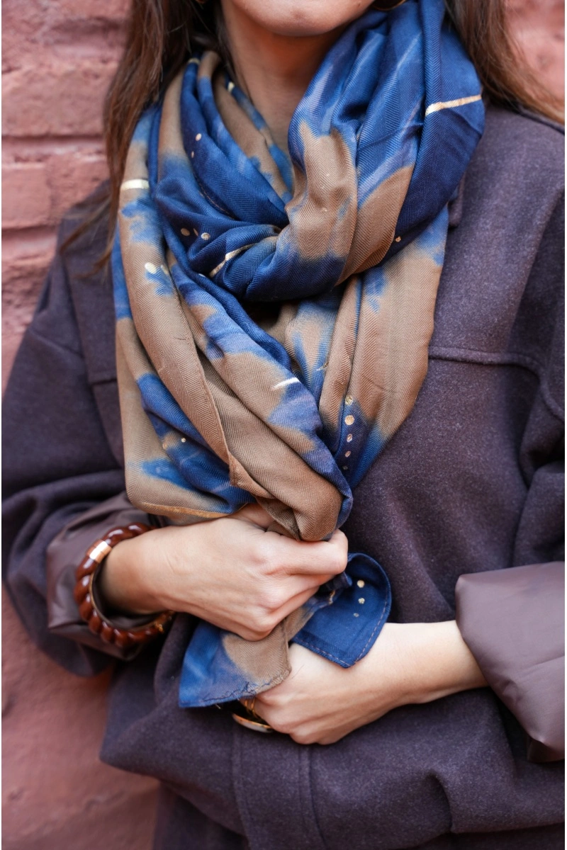 KESSLY IMPRI CAMEL ECHARPES 2