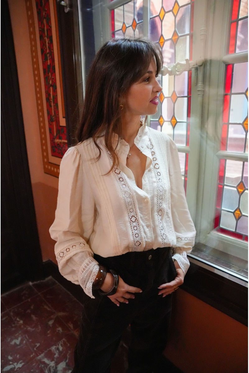 AGK BISOUS PROJECT DENTEL ECRU CHEMISIER 2