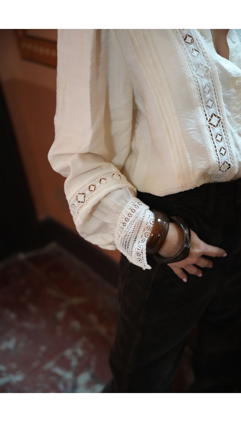 AGK BISOUS PROJECT DENTEL ECRU CHEMISIER