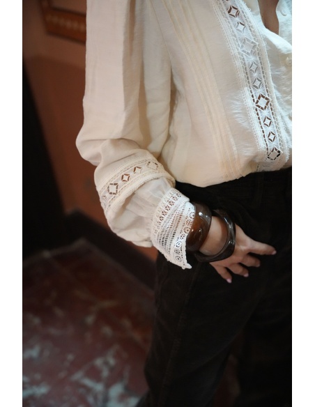 AGK BISOUS PROJECT DENTEL ECRU CHEMISIER