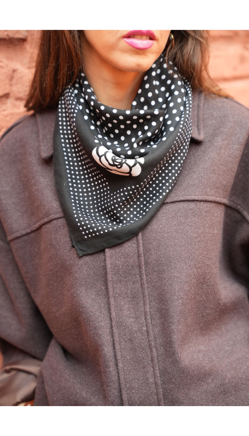 Foulard Pois Noir LENNIE