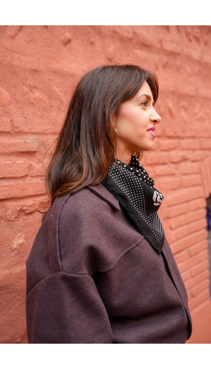 Foulard Pois Noir LENNIE