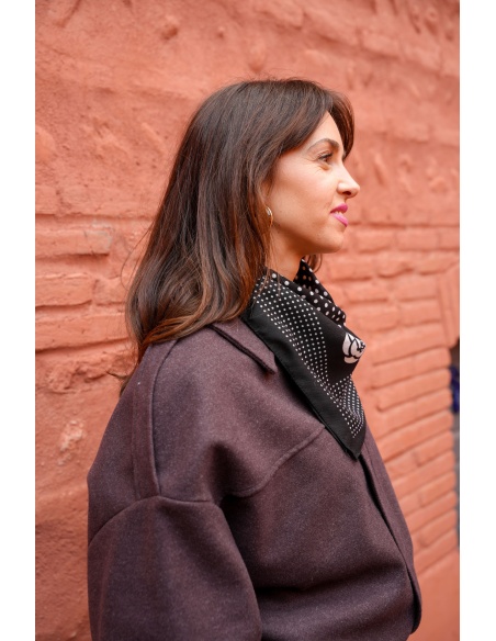 Foulard Pois Noir LENNIE