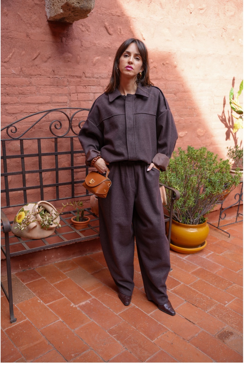 Pantalon Ballon Marron CELIA 2