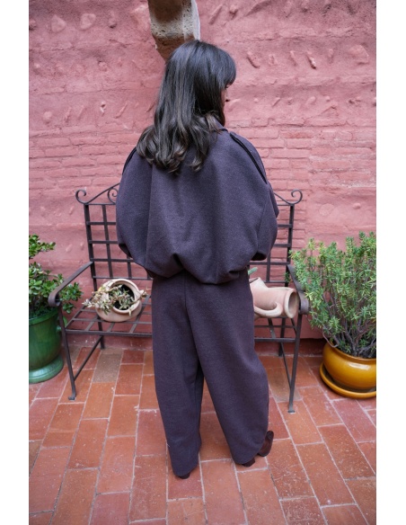 NOVA ANCLA  MARRON PANTALON FEMME