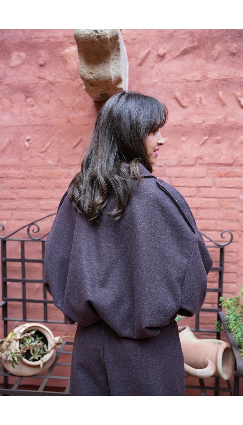 Veste Bouffante Marron LISE