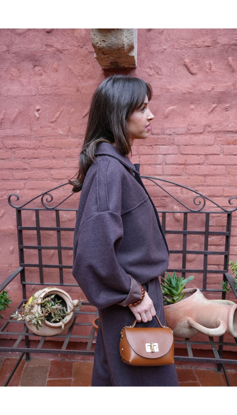 Veste Bouffante Marron LISE