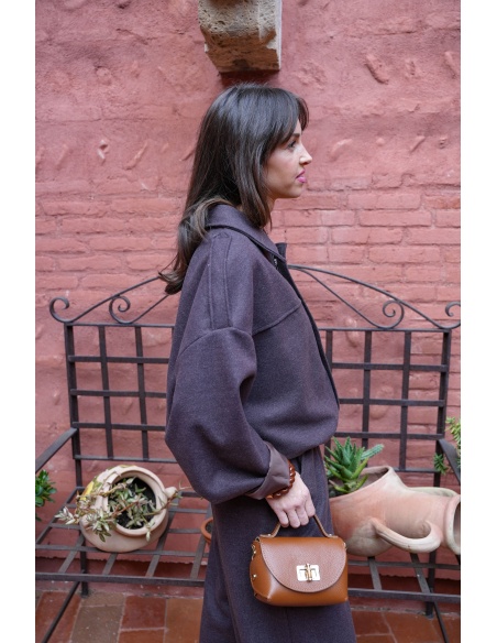 Veste Bouffante Marron LISE