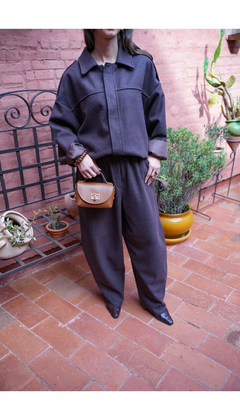 Veste Bouffante Marron LISE