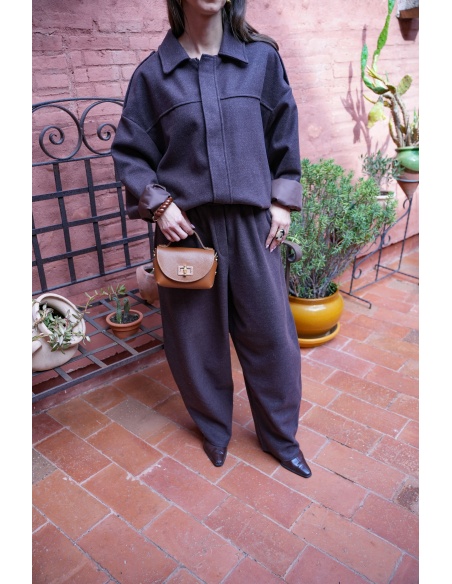 Veste Bouffante Marron LISE