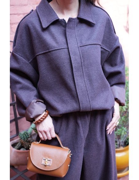 Veste Bouffante Marron LISE