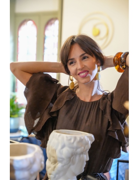 pretty baby  DORE BOUCLES D'OREILLES