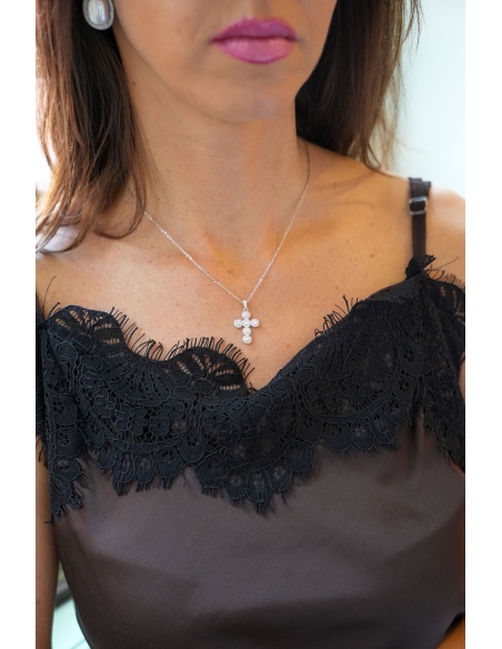 Collier Croix Argent LOUNA