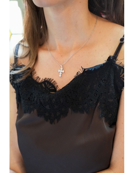 Collana Croce d'Argento LOUNA Noho - 3 | SALDI