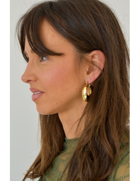 only one barcelona  DORE BOUCLES D'OREILLES