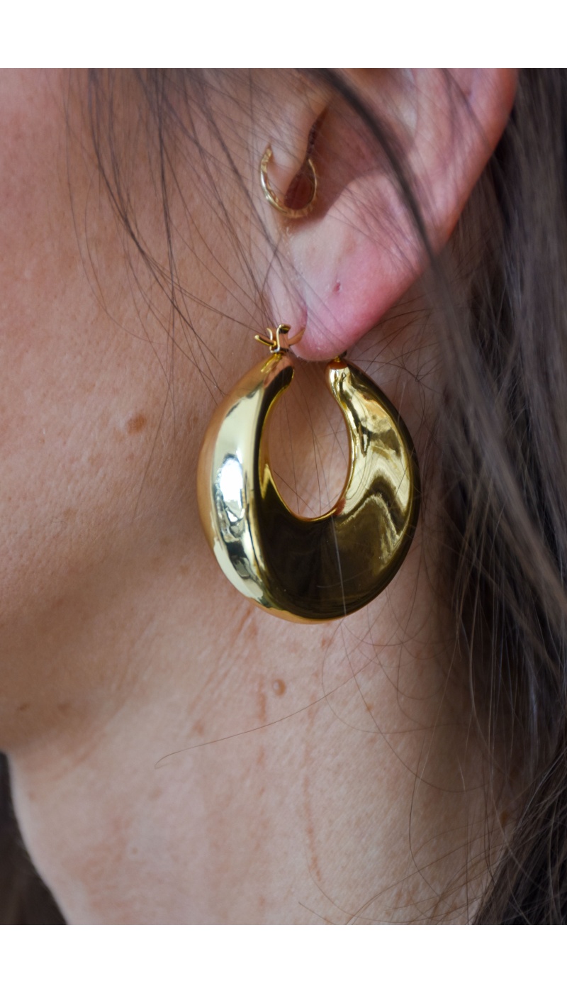 only one barcelona  DORE BOUCLES D'OREILLES