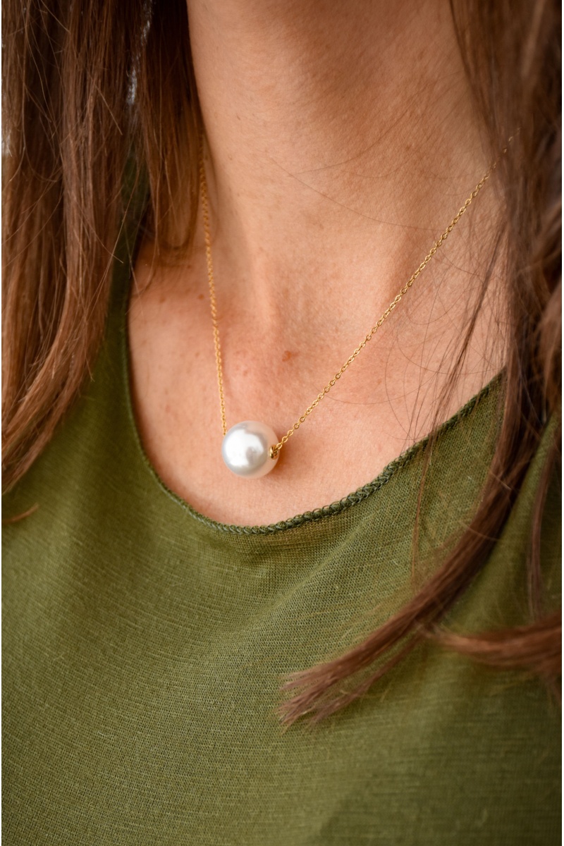 Collier Perle Doré AIMEE