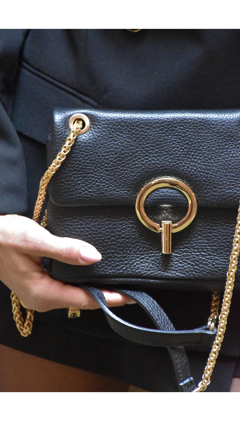 Sac Cuir Noir MELODIE