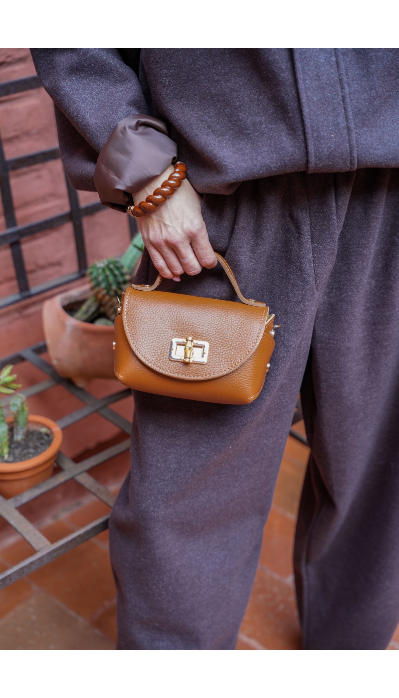 CASSIE Noho Mini Borsa Cammello - 1 | ULTIMA OCCASIONE