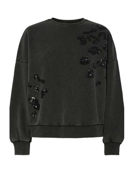 PIECES LEOSEQ BLACK SWEATS