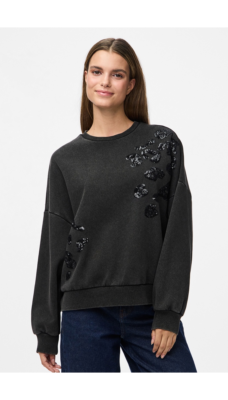 PIECES LEOSEQ BLACK SWEATS