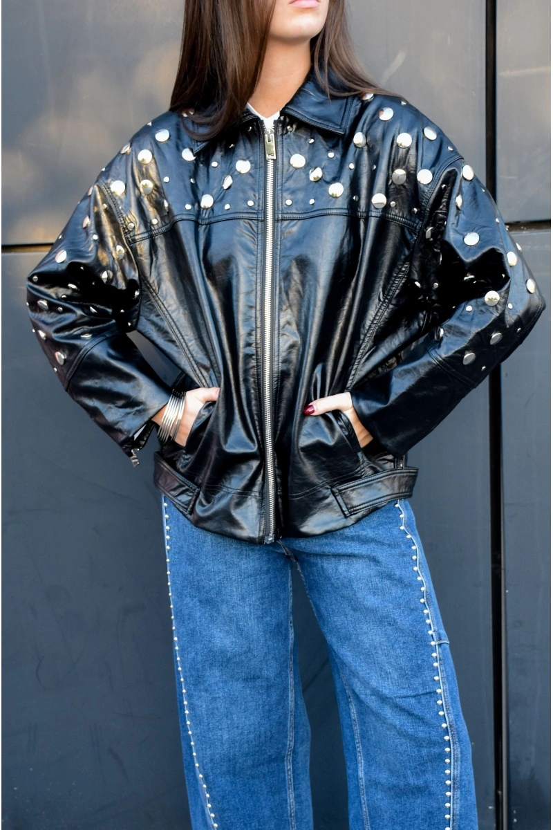 GOLDEN SILVER MSI CLOUS NOIR VESTES FEMME