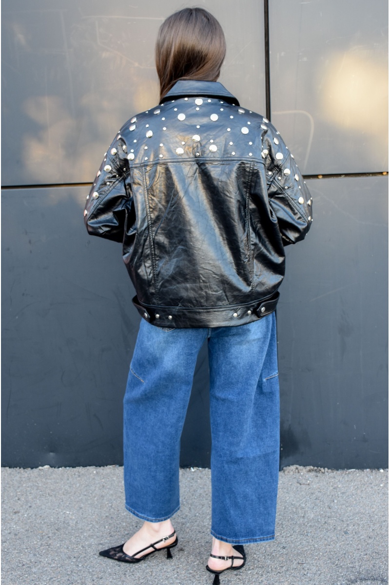 Veste Clous Noir ORNELA 2