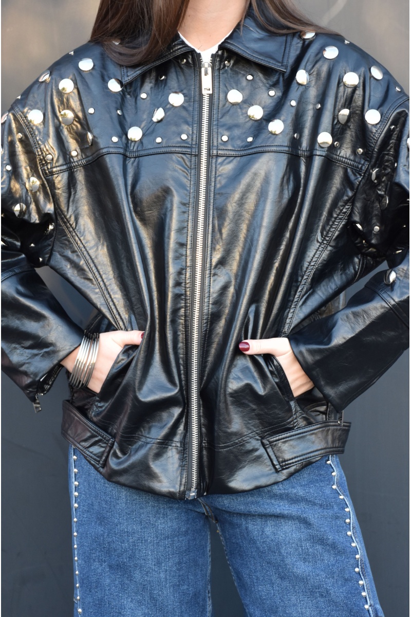 Veste Clous Noir ORNELA 2