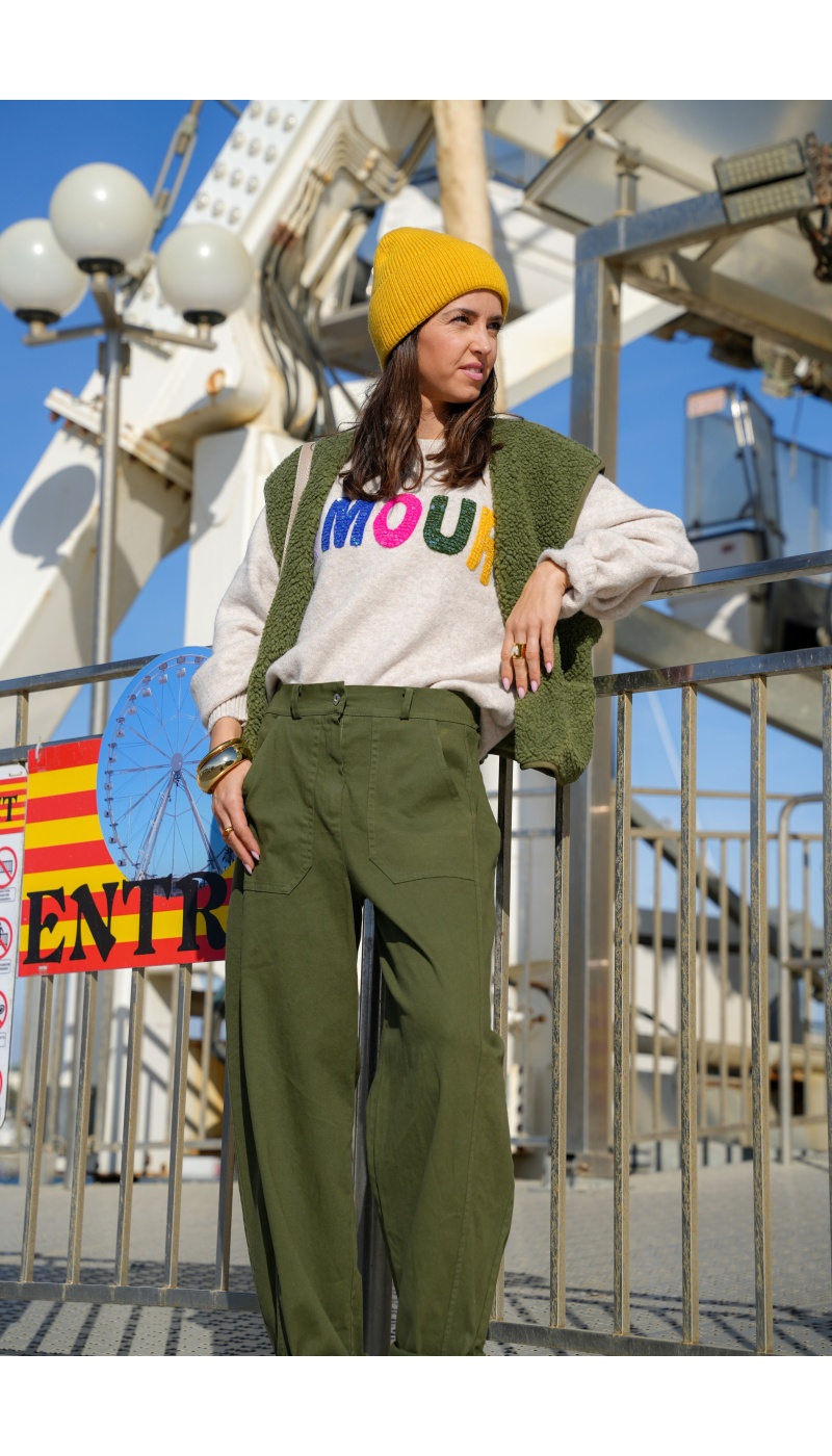 OLIVIA MODA AMOUR ECRU PULL FEMME