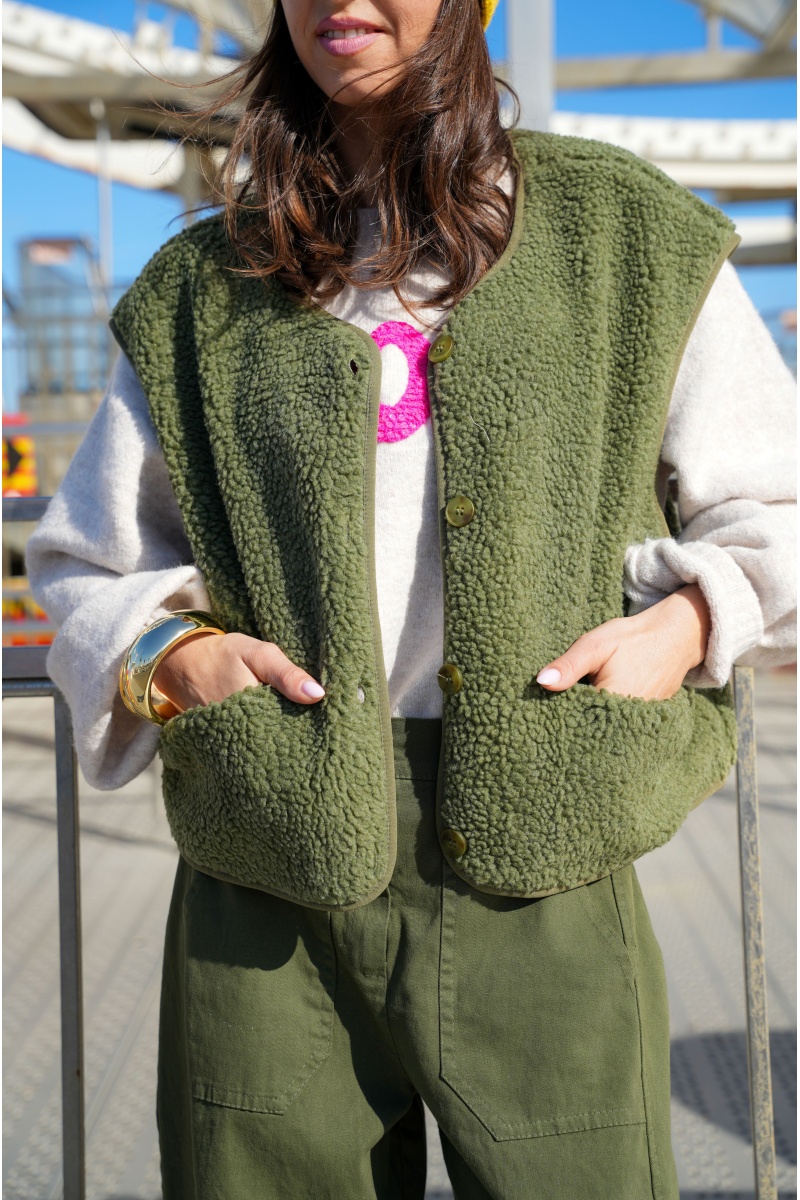 Gilet Moumoute Kaki ALMA