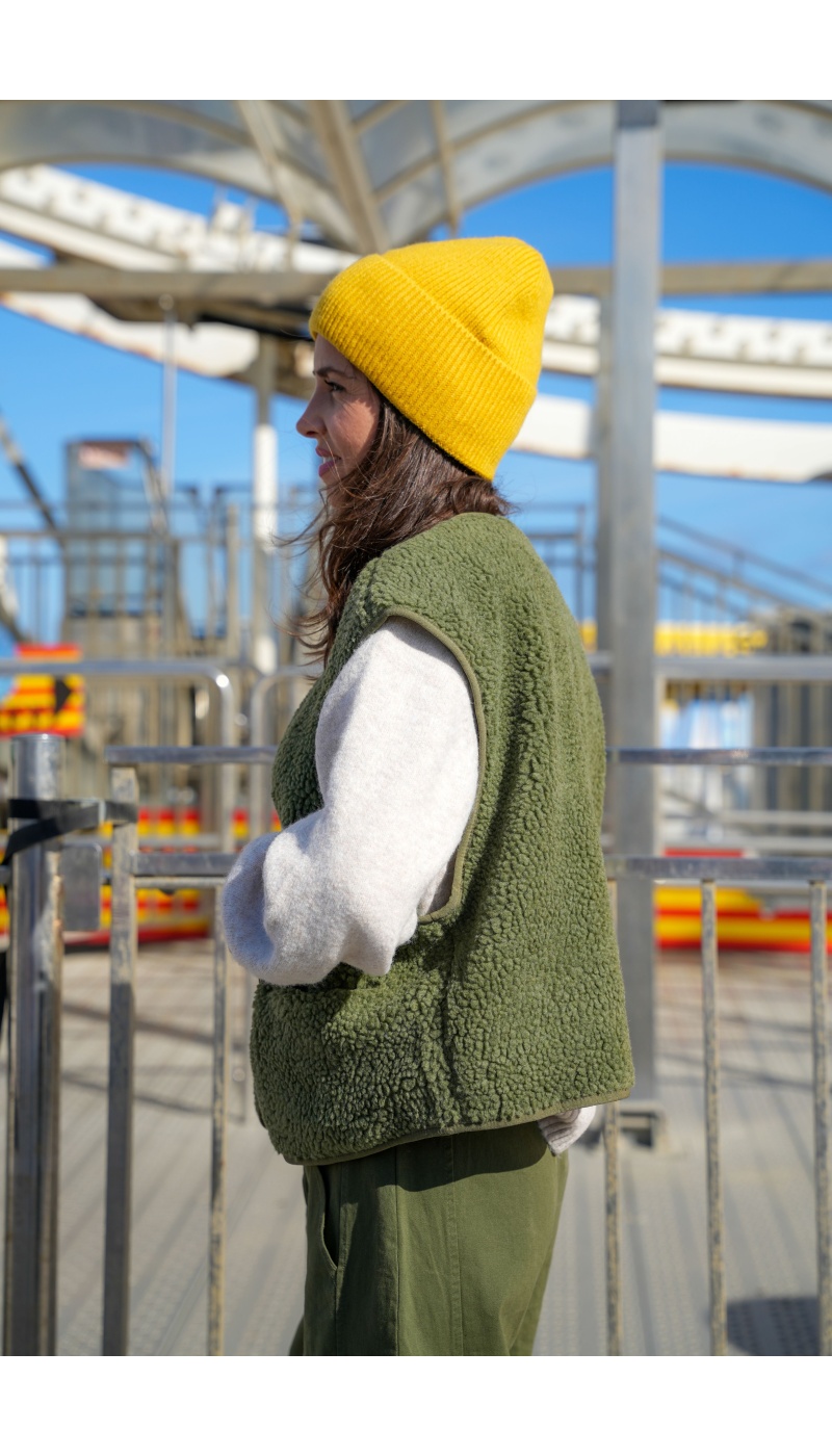 PRESSPLAY SANS M KAKI GILET FEMME