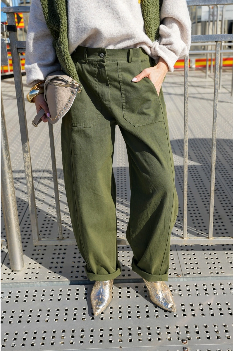 ALLEN and JO  KAKI PANTALON FEMME