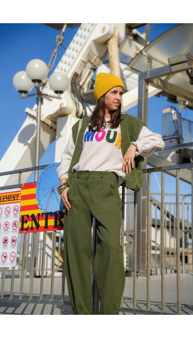 ALLEN and JO  KAKI PANTALON FEMME