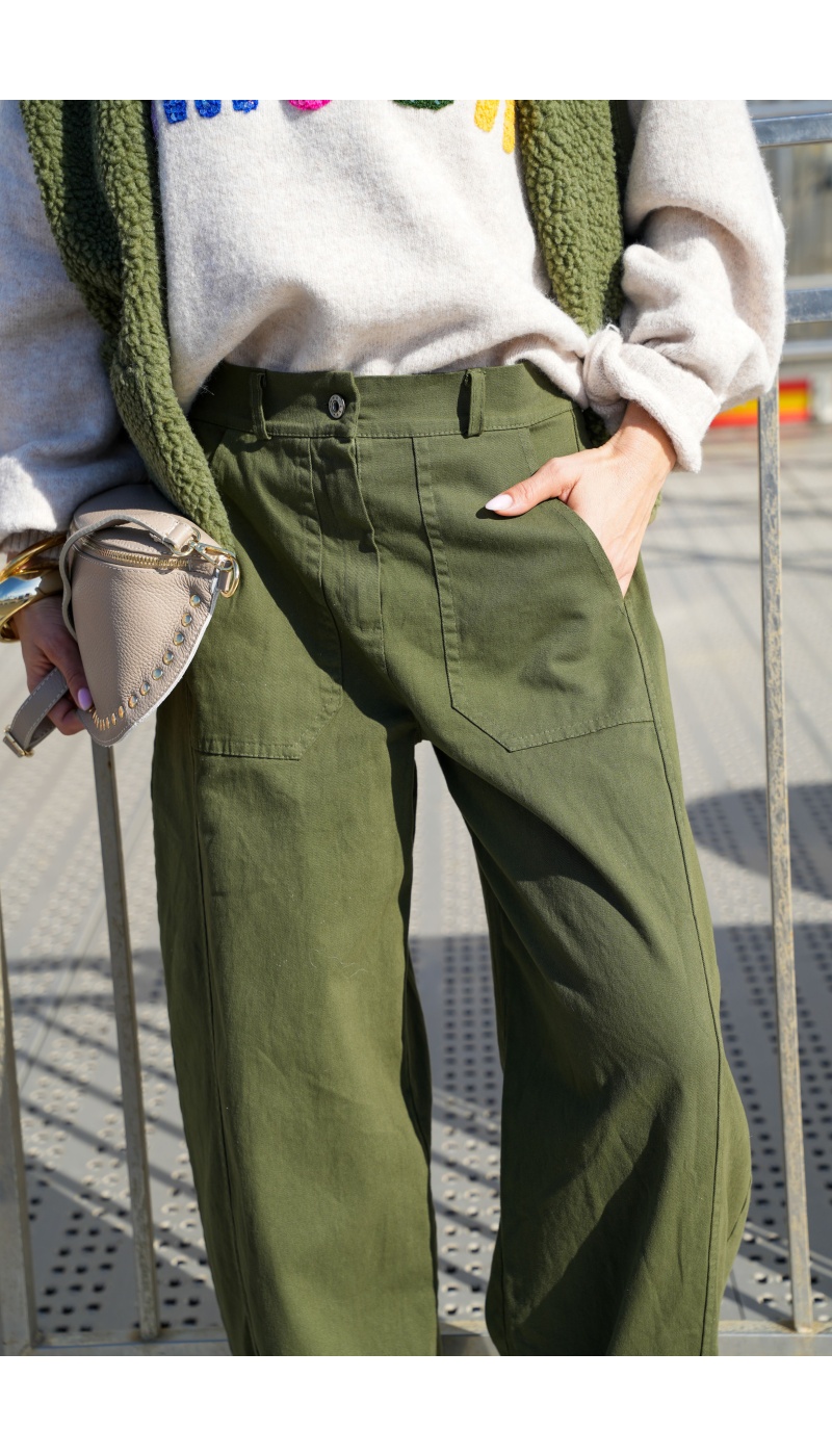 ALLEN and JO  KAKI PANTALON FEMME