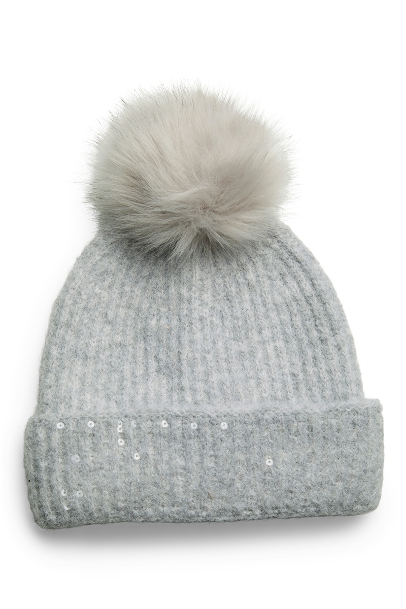 PIECES LIGHT GREY CHAPEAUX