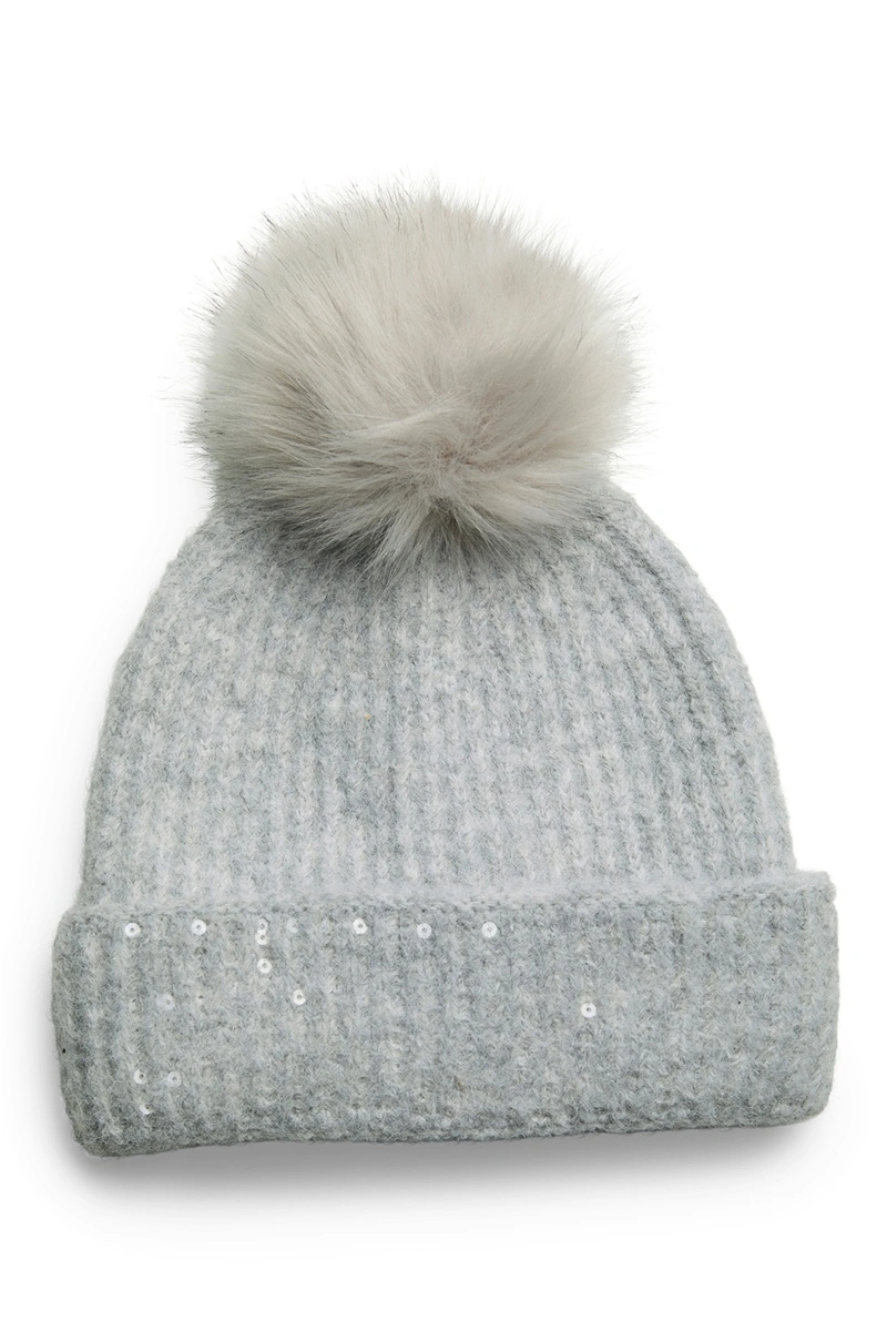 PIECES LIGHT GREY CHAPEAUX