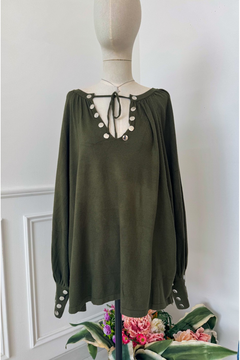 SIMHA EMOI - JOEY & JOEY OVERSI KAKI PULL FEMME