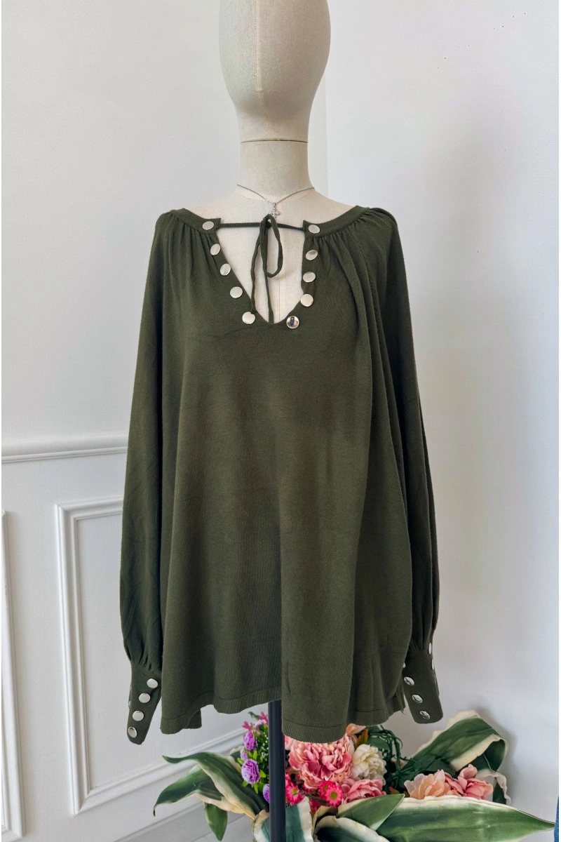 SIMHA EMOI - JOEY & JOEY OVERSI KAKI PULL FEMME