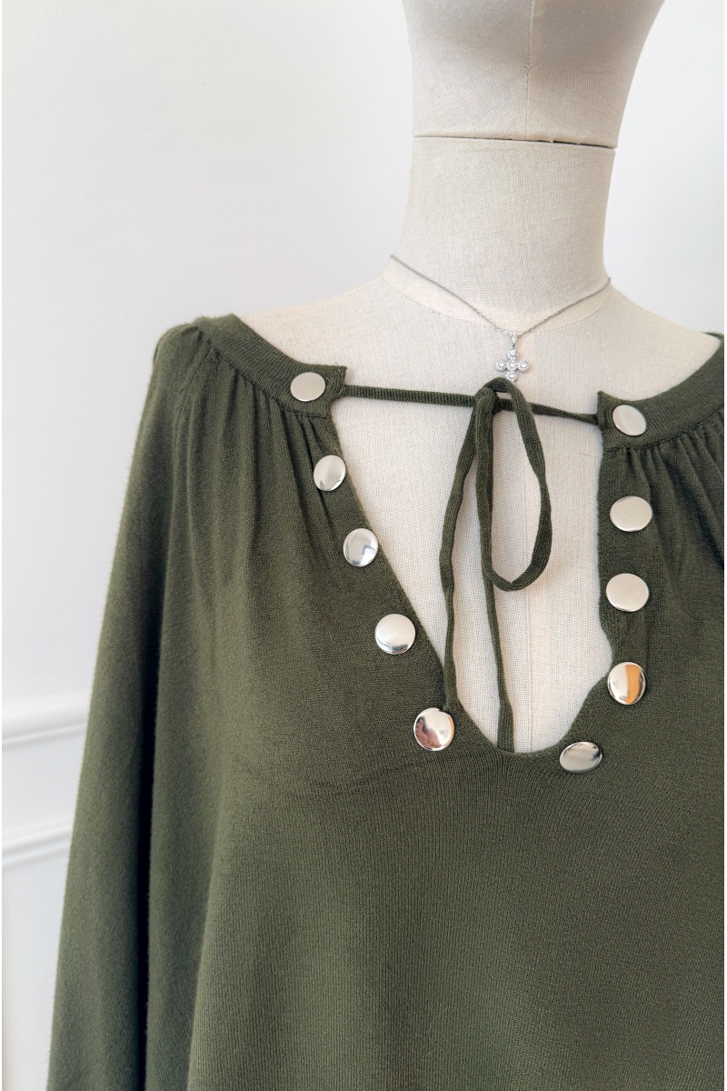 SIMHA EMOI - JOEY & JOEY OVERSI KAKI PULL FEMME 2