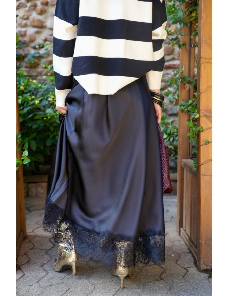 Jupe Dentelle Noire AMBRE