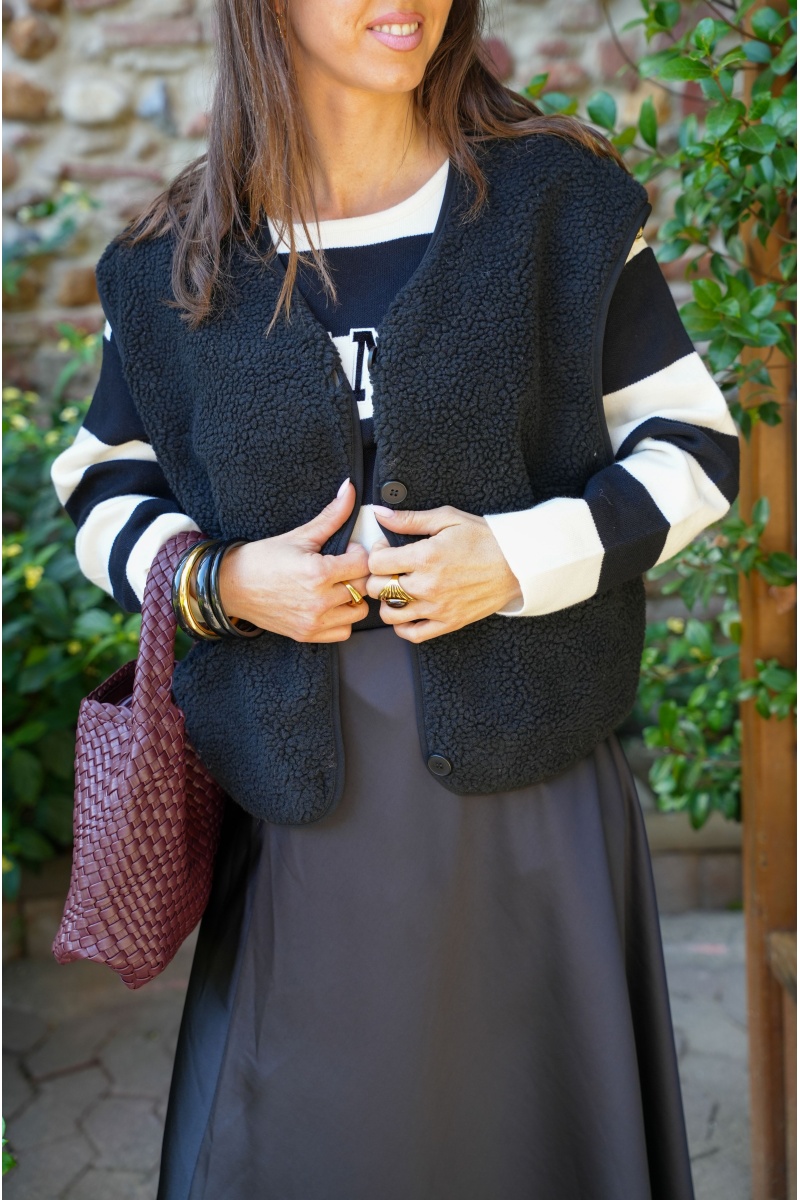 PRESSPLAY SANS M NOIR GILET FEMME