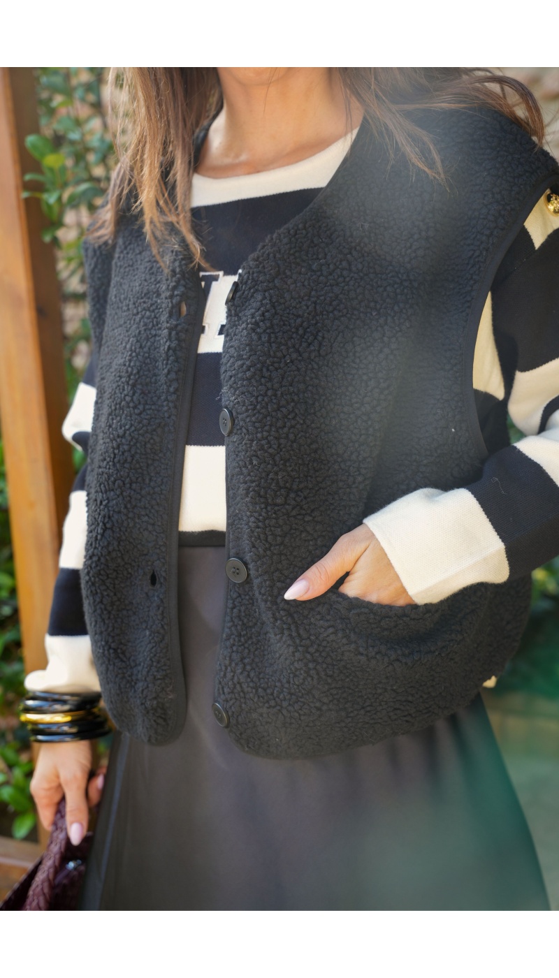 PRESSPLAY SANS M NOIR GILET FEMME