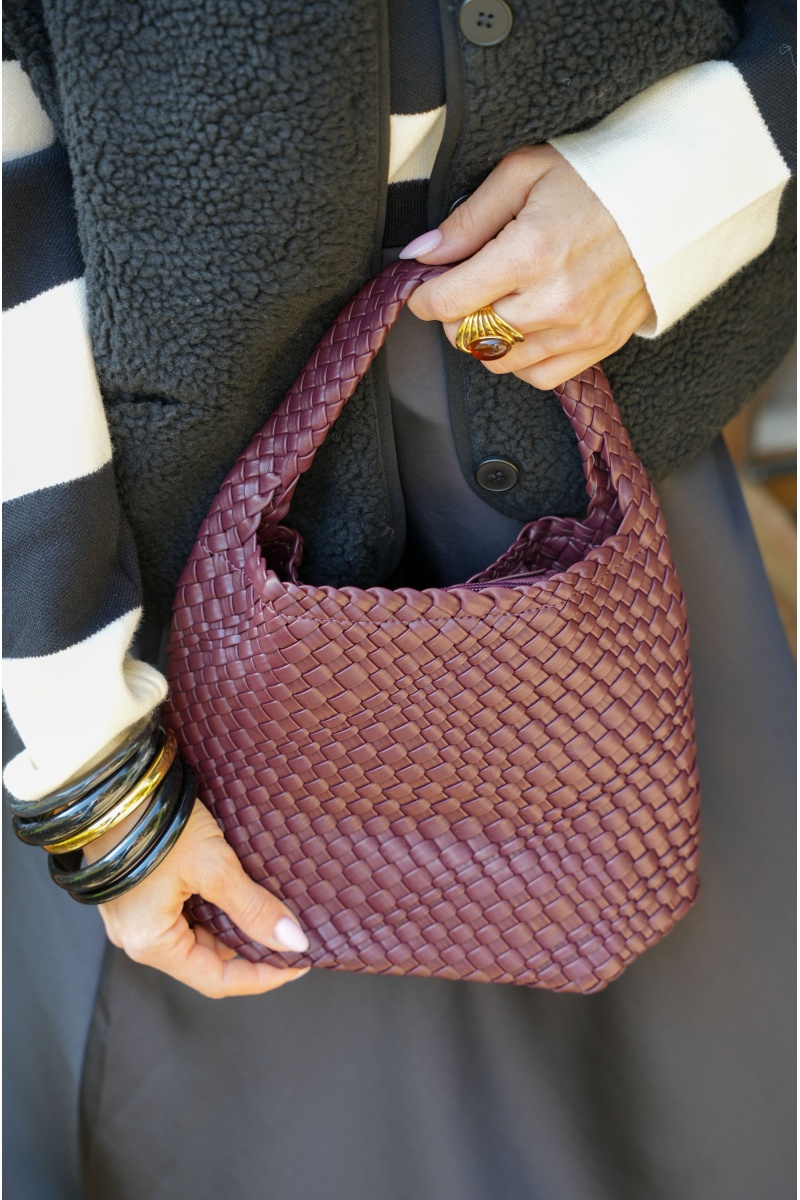 Sac Tressé Bordeaux POPPY